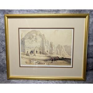 Lithographs By David Roberts Petra The Eastern End Of The Valley 19" x 15.5"
